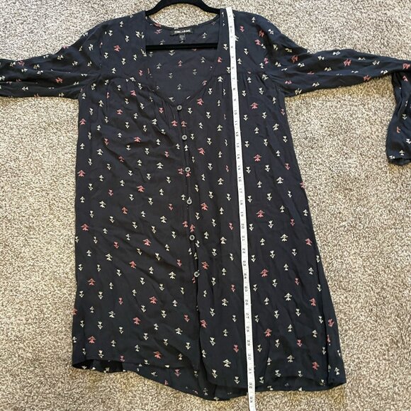 Billabong long sleeve woman triangle pattern dress flowy Size Small - Picture 6 of 7